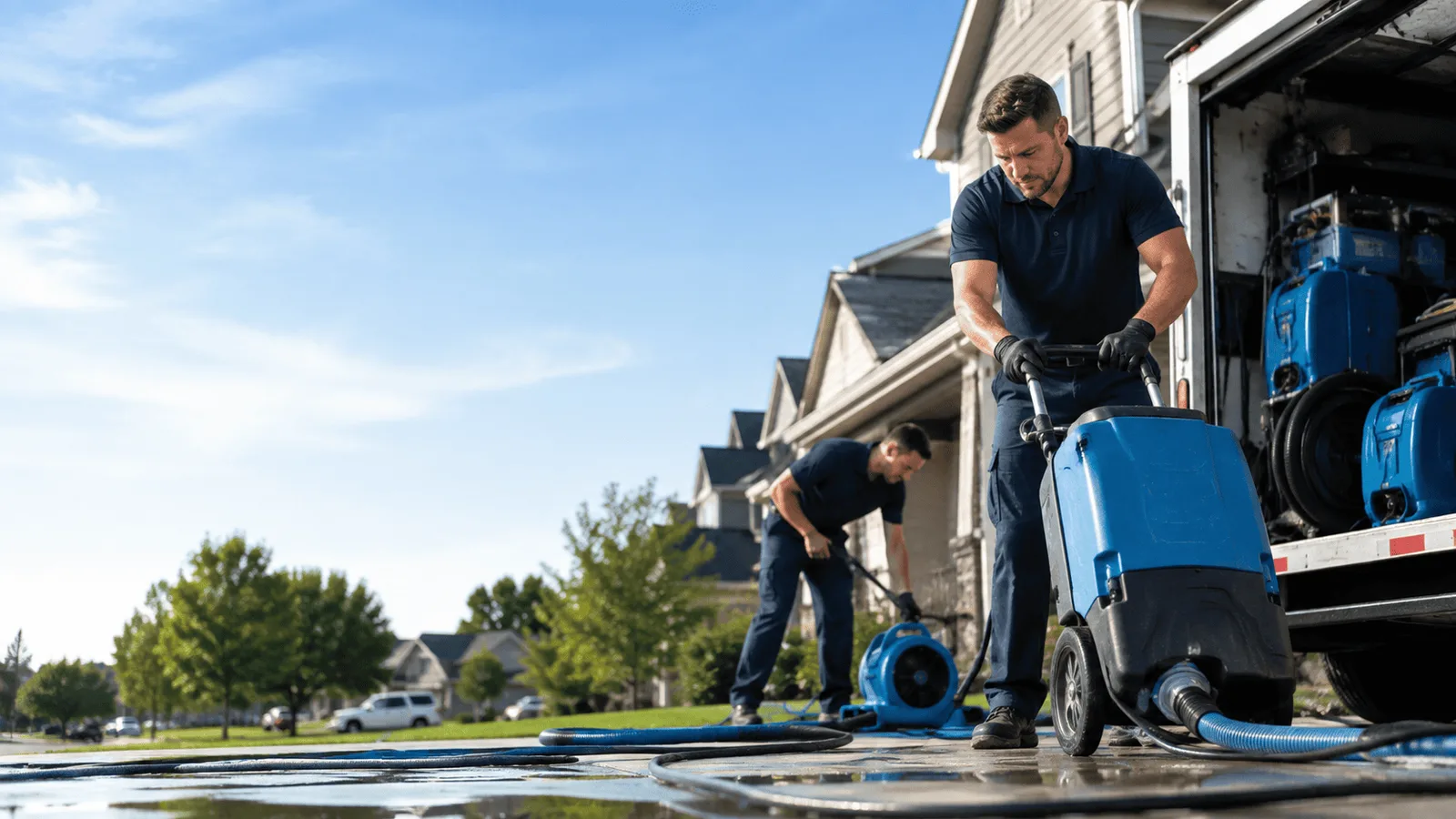 Dehumidification being performed in Santa Cruz, NM